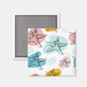 ヒトデトレンディーの色のパタエレガントーン マグネット (正面/裏面)