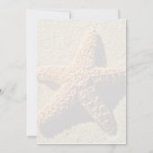 ヒトデトロピカ結婚ルズビーチ結婚式招待状 招待状 (裏面)