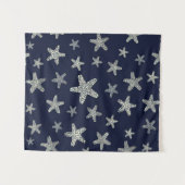 ヒトデパターンの海 タペストリー (正面(横))