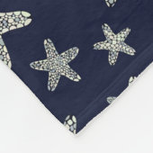 ヒトデパターンの海 フリースブランケット (角)