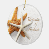 ヒトデパーソナライズされたオーナメント セラミックオーナメント (左)