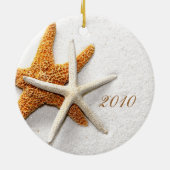 ヒトデパーソナライズされたオーナメント セラミックオーナメント (裏面)