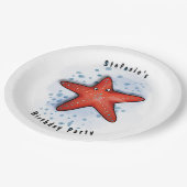 ヒトデパーティー ペーパープレート (アングル)