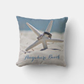 ヒトデビーチを使ったカスタマイズ可能な日当たりの良いリングや輪 クッション (正面)