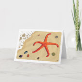 ヒトデビーチサンドウォーター空白のカード カード (正面)