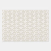 ヒトデビーチサンドサマー結婚ズパターン ラッピングペーパーシート (正面)