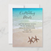 ヒトデビーチシー結婚ンの詳細 招待状 (正面)