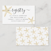 ヒトデビーチテーマギフト登録カード 名刺 (正面/裏面)