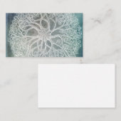 ヒトデビーチデコールブルーウォーターカラーティール（緑がかった色）インジゴ 名刺 (正面/裏面)