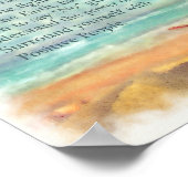 ヒトデビーチ宿泊前向き規則10件 ポスター (角)