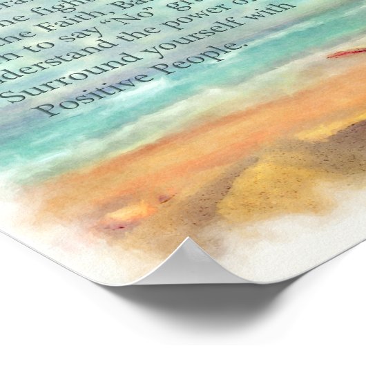 ヒトデビーチ宿泊前向き規則10件 ポスター (角)