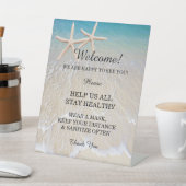 ヒトデビーチ結婚式の安全性 台座サイン (インサイチュ)