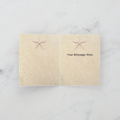 ヒトデビーチ結婚式サンキューカード サンキューカード (内部)