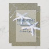 ヒトデビーチ結婚式サンキューカード サンキューカード (正面/裏面)