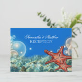 ヒトデビーチ結婚式婚約記念日 招待状 (スタンド正面)