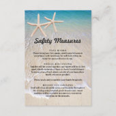 ヒトデビーチ結婚式安全対策 エンクロージャーカード (正面)