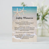 ヒトデビーチ結婚式安全対策 エンクロージャーカード (スタンド正面)