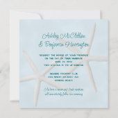 ヒトデビーチ結婚式招待状 招待状 (裏面)