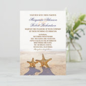 ヒトデビーチ結婚式招待状 招待状 (スタンド正面)