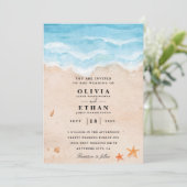 ヒトデビーチ結婚式招待状 招待状 (スタンド正面)
