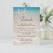 ヒトデビーチ結婚式詳細 エンクロージャーカード (スタンド正面)