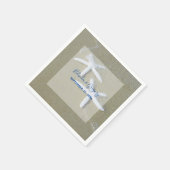 ヒトデビーチ結婚式 スタンダードカクテルナプキン (角)