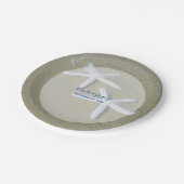 ヒトデビーチ結婚式 ペーパープレート (アングル)