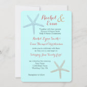 ヒトデビーチ結婚式 招待状 (正面)