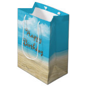 ヒトデビーチ誕生日 ミディアムペーパーバッグ (正面アングル)