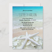 ヒトデフローラビーチブライダルシャワー 招待状 (正面)