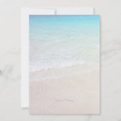 ヒトデフローラビーチブライダルシャワー 招待状 (裏面)