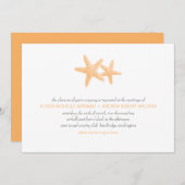 ヒトデペア結婚式招待状 招待状 (正面/裏面)