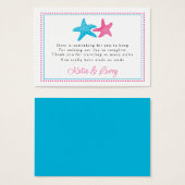 ヒトデメッセージカード |結婚式の引き出物 (正面&裏面)