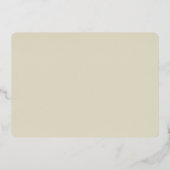 ヒトデモダンィッシュビーチ結婚式金ゴールド 箔招待状 (裏面)