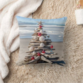 ヒトデ付き流木クリスマスツリー クッション (ブランケット)