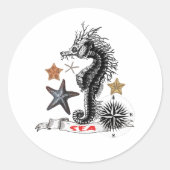 ヒトデ付シーホース ラウンドシール (正面)