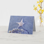 ヒトデ半浸漬カード カード (黄色い花)