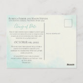 ヒトデ及びリボンの期日の変更 ポストカード (裏面)