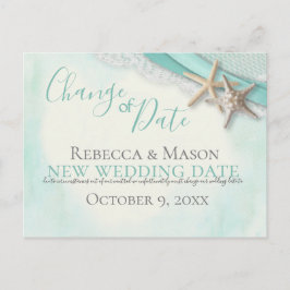 ヒトデ及びリボンの期日の変更 ポストカード