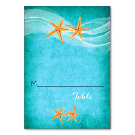 ヒトデ対とベールビーチ結婚式座席表 テーブルナンバー