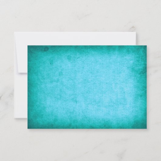 ヒトデ対ターコイズ先ビーチ結婚式 出欠カード (裏面)