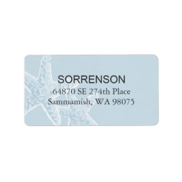 ヒトデ差出人住所ラベル ラベル