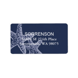 ヒトデ差出人住所ラベル ラベル