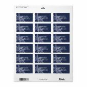 ヒトデ差出人住所ラベル ラベル (フルシート)