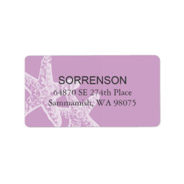 ヒトデ差出人住所ラベル ラベル