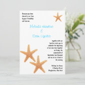 ヒトデ披露宴招待状 招待状 (スタンド正面)