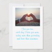 ヒトデ披露宴招待状 招待状 (裏面)