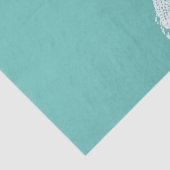 ヒトデ柄ティール（緑がかった色）ホワイトビーチメリークリスマス 薄葉紙 (詳細)