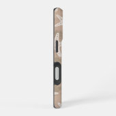 ヒトデ柄 サンドベージュ iPhone 16ケース (右側面)