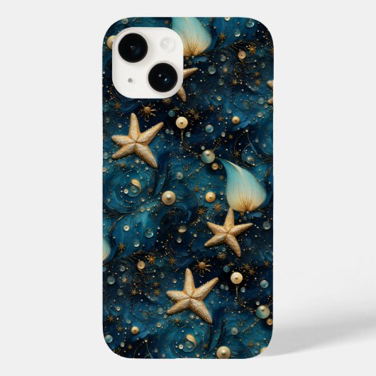 ヒトデ柄 iPhone 14ケース Case-Mate iPhoneケース (裏面)